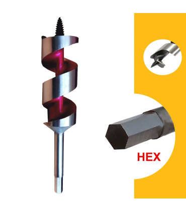 مته چوب مدل HU-HEX3818 سايز 38 ميليمتر