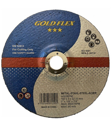 صفحه سنگ برش آهن گلد فلکس 180X3