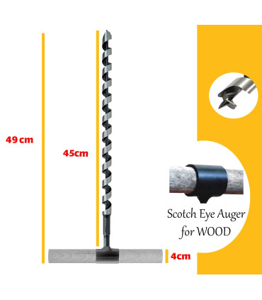 مته چوب دستي مدل Scotch Eye 20x490mm