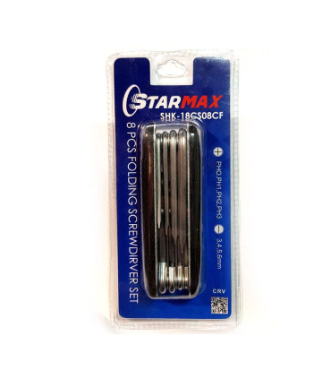 پیچ گوشتی آلنی ست 8 عددی استارمکس STARMAX